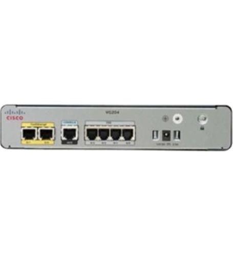 VG204XM Cisco Analog Voice Phone Gateway 2 x RJ-45 4 FxS USB Management (NEW) (Refurbished)