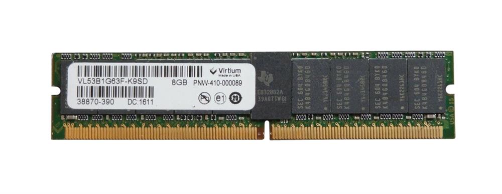 VL53B1G63F-K9SD Virtium 8GB PC3-10600 DDR3-1333MHz ECC Unbuffered CL9 244-Pin Mini-DIMM Dual Rank Memory Module