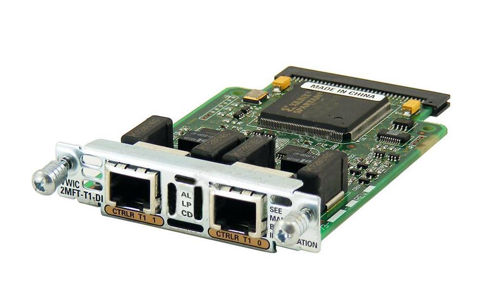VWIC-2MFT-T1-DI Cisco 2Port RJ-48 Multiflex Trunk WAN Adapter 2600/3600 T1 With Drop and Insert