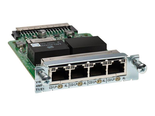 VWIC3-4MFT-T1/E1 Cisco 4-Port T1/E1 Multiflex Trunk Voice/WAN Interface Card (Refurbished)
