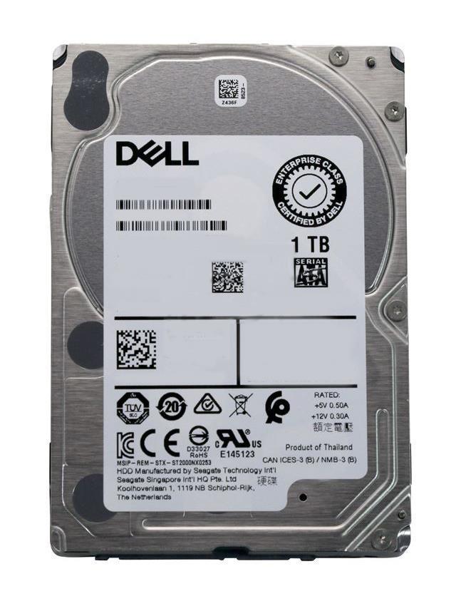 W907G Dell 1TB 7200RPM SATA 3Gbps 16MB Cache 3.5-inch Internal Hard Drive