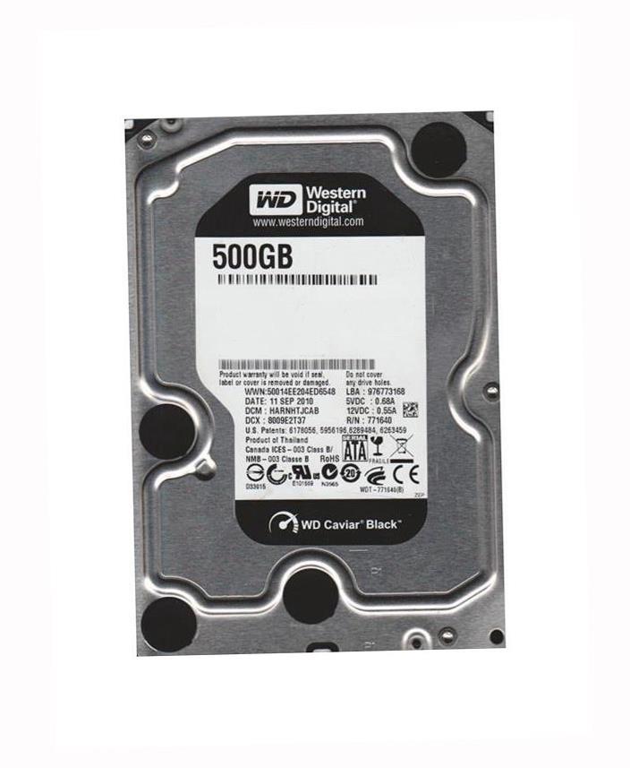 WD075002AALX Western Digital Caviar Black 500GB 7200RPM SATA 6Gbps 32MB Cache 3.5-inch Internal Hard Drive