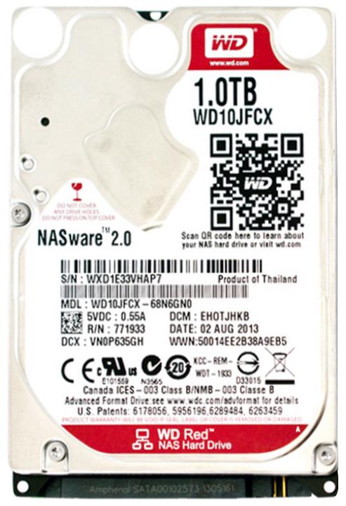WD10JFCX-68N6GN0 Western Digital Red 1TB 5400RPM SATA 6Gbps 16MB Cache 2.5-inch Internal Hard Drive