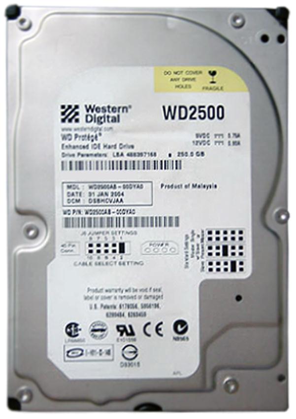 WD2500AB-00DYA0 Western Digital Protege 250GB 5400RPM ATA-100 2MB Cache 3.5-inch Internal Hard Drive