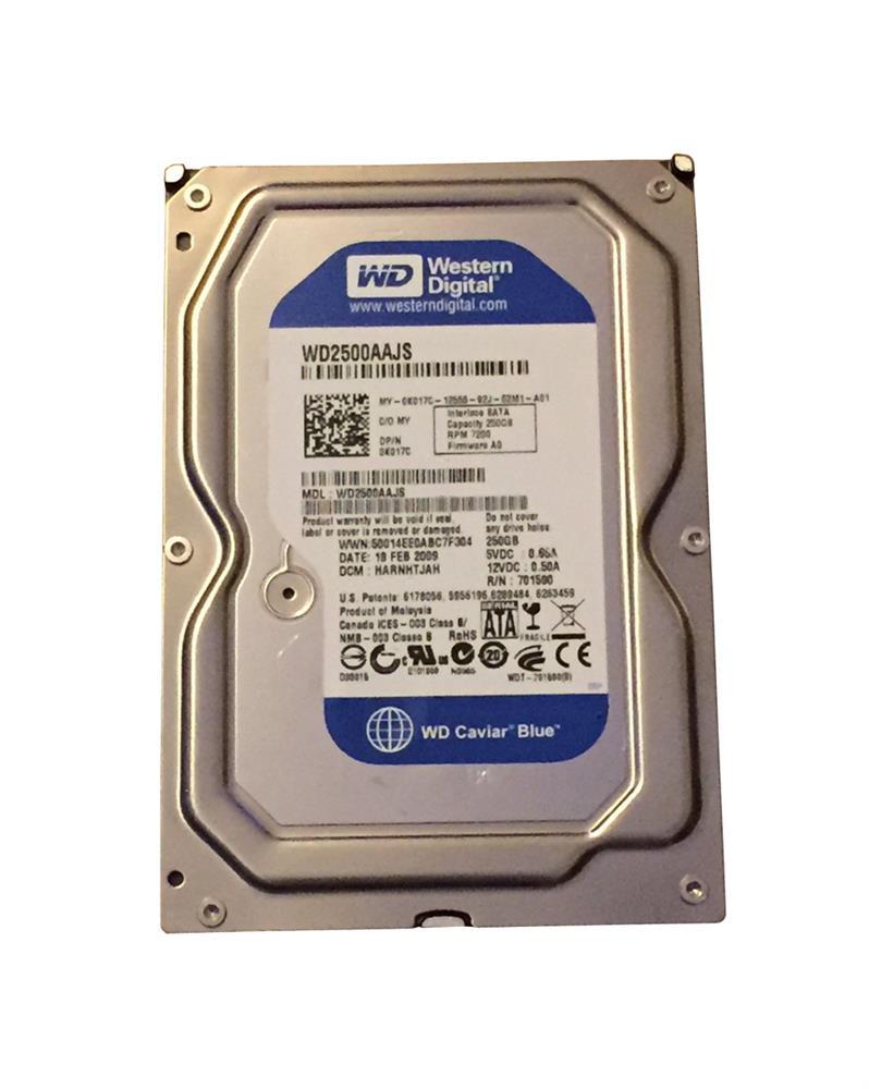 WD2500JS-40NGB2 Western Digital Caviar Blue 250GB 7200RPM SATA 3Gbps 8MB Cache 3.5-inch Internal Hard Drive