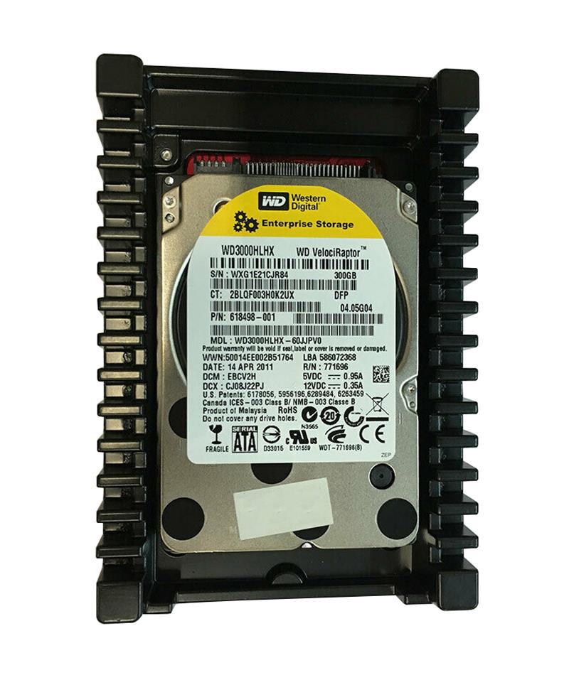 WD3000HLHX-60JJPV0 Western Digital VelociRaptor 300GB 10000RPM SATA 6Gbps 32MB Cache 3.5-inch Internal Hard Drive