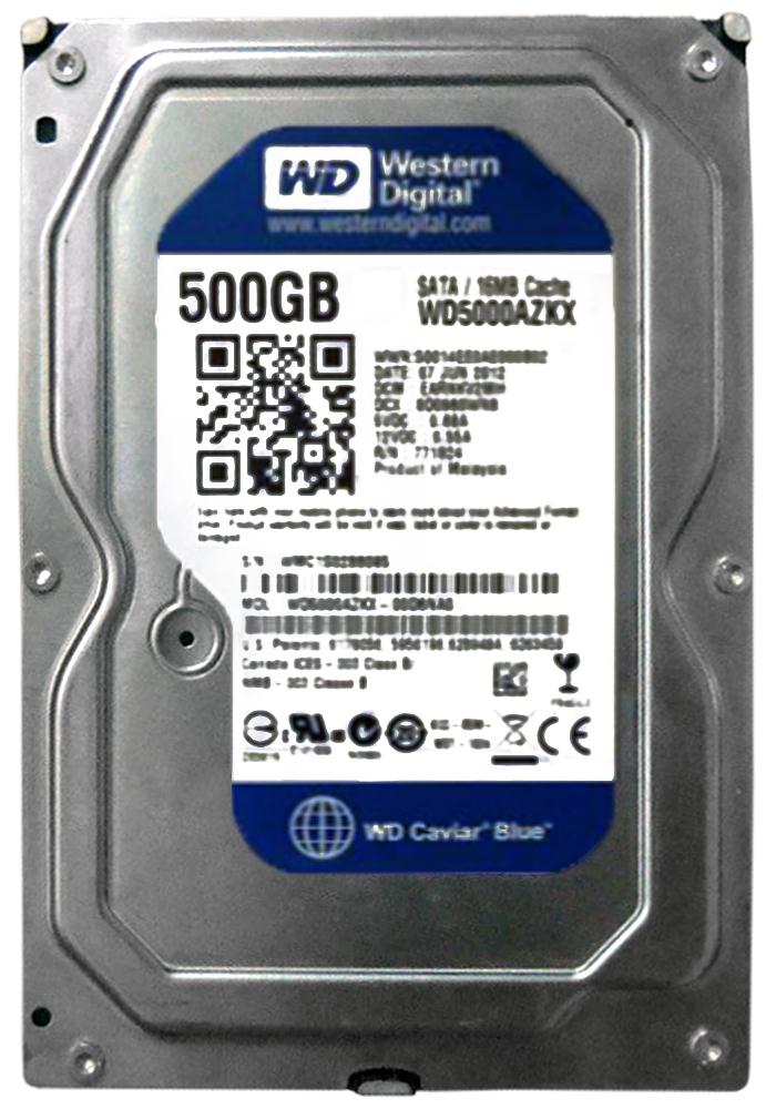 WD5000AZKX-00D6NA0 Western Digital Blue 500GB 7200RPM SATA 6Gbps 16MB Cache 3.5-inch Internal Hard Drive