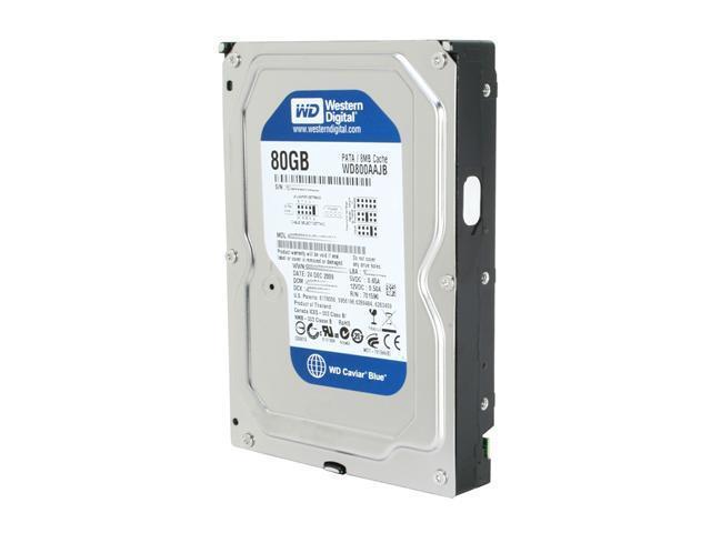 WD800JD Western Digital Caviar 80GB 7200RPM SATA 1.5Gbps 8MB Cache 3.5-inch Internal Hard Drive