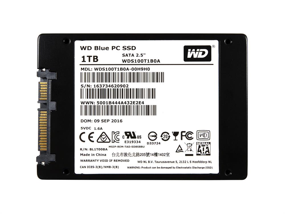 WDS100T1B0A Western Digital Blue 1TB SATA 6Gbps 2.5-inch Internal Solid State Drive (SSD)
