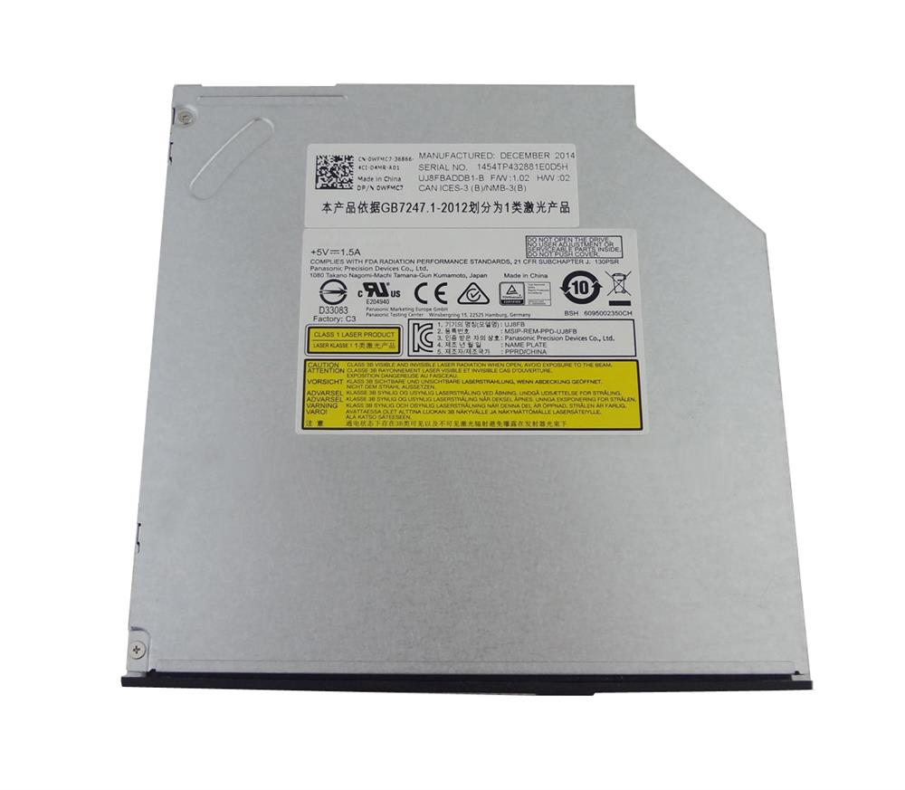 WFMC7 Dell CD/DVD-RW Multi Burner Drive For Latitude E5440