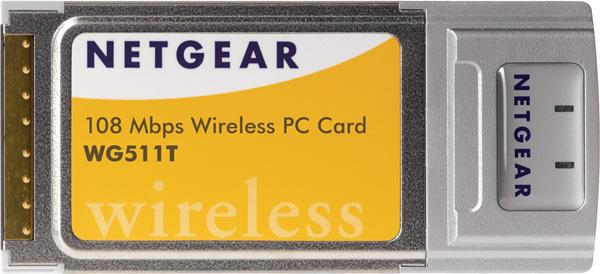 WG511T Netgear 108 Mbps Wireless PC Card CardBus 108Mbps