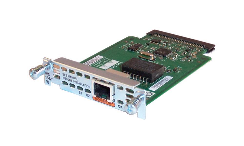 WIC-1B-S/T-V3-NOB Cisco 1-port Isdn Wan Interface Card Dial (Refurbished)