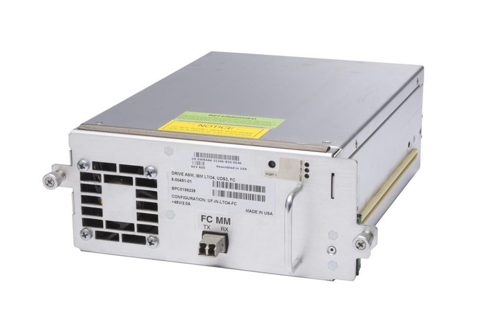WN444 Dell 800GB/1600GB LTO-4 FC LTO-4 Loader Drive with Caddy for ML6000 (Refurbished)