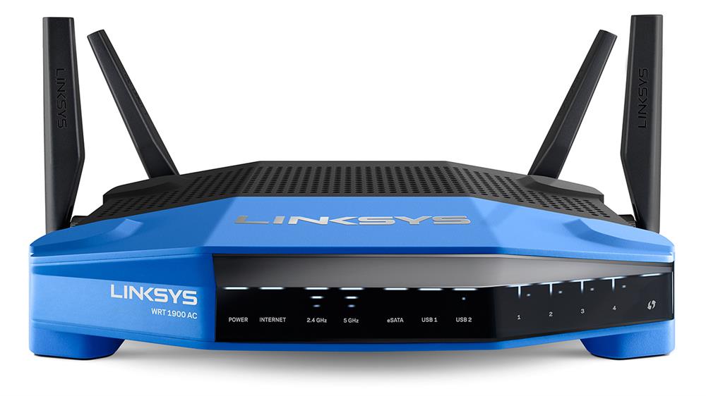 WRT1900AC-A1 Linksys AC1900 Dual Band 2.4+ 5GHz 802.11ac Smart WiFi Wireless AC Router (Refurbished)