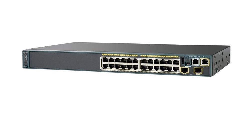 WS-C2960S-24TS-S-BO Cisco Catalyst 2690-S Series 24-Ports 10/100/1000Base-T RJ-45 Manageable Rack-mountable Stackable Ethernet Switch with 4x SFP LAN Base (Refurbished)