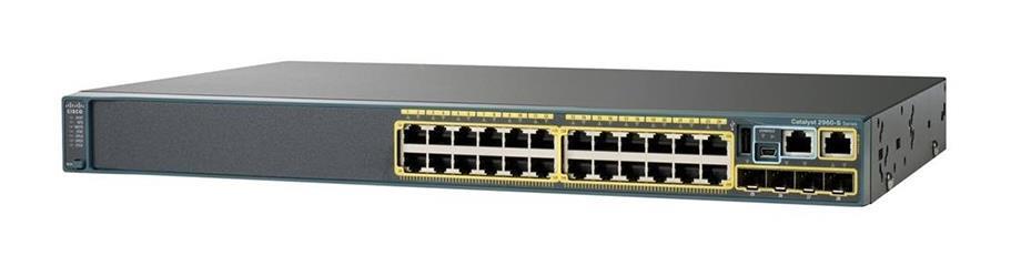 WS-C2960X-24PD-L Cisco Catalyst 2960-X Series 1000Base-T 24x 10/100/1000 PoE+ Ports Switch with 2x SFP+ Uplink Ports (Refurbished)