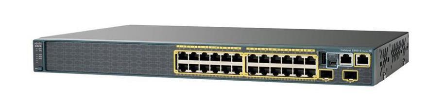 WS-C2960XR-24PD-I Cisco Catalyst 2960-XR Series 24-Ports Gigabit PoE Managed Switch with 370W and 2x 10Gbps SFP+ Ports (Refurbished)