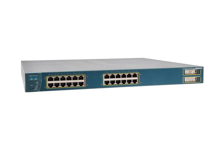 WS-C3550-24PWR-EMI Cisco Catalyst 3550 24-Ports 10/100 Inline Power + 2 GBIC Ports EMI (Refurbished)