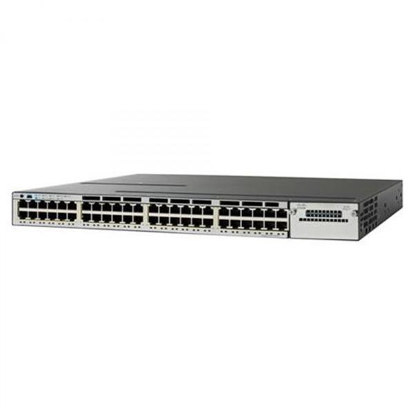 WS-C3850-48P-S-RF Cisco Catalyst 3850 48-Ports 10/100/1000Base-T RJ-45 PoE+ Manageable Layer2 Rack-mountable 1U and Desktop Stackable Switch (Refurbished)