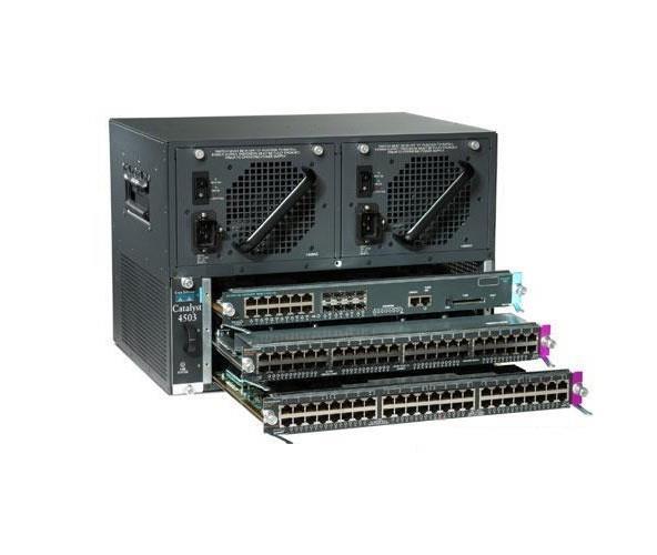 WS-C4503-E=-A1 Cisco Catalyst 4503-E Sereis 3-Slots 24Gbps 2 x Line Card Slots 2 x Power Supply Chassis (Refurbished)
