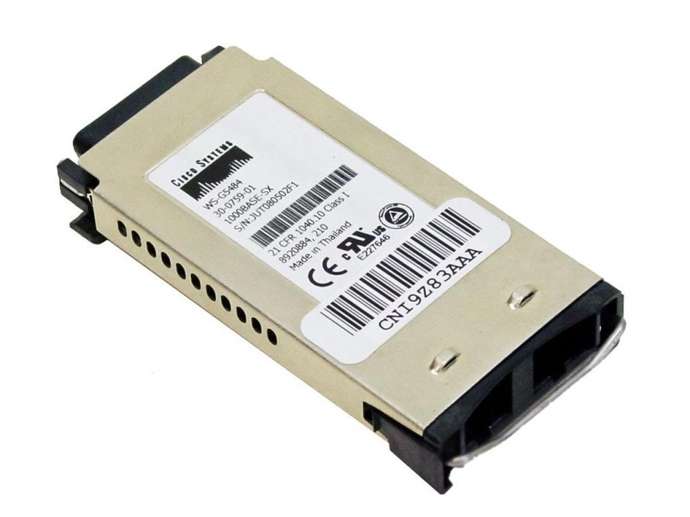 WS-G5484-AGILENT Agilent 1Gbps 1000Base-SX Multi-mode Fiber 550m 850nm Duplex SC Connector GBIC Transceiver Module for Cisco Compatible