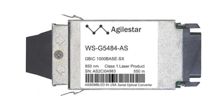 WS-G5484-AS Agilestar 1Gbps 1000Base-SX Multi-mode Fiber 550m 850nm Duplex SC Connector GBIC Transceiver Module for Cisco Compatible