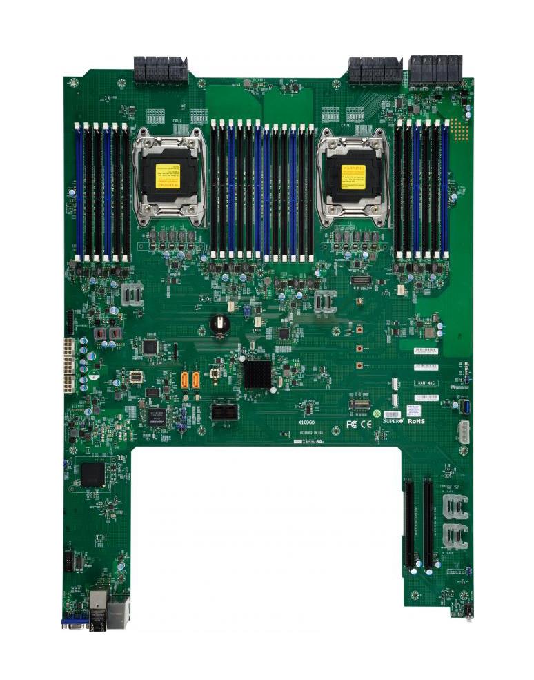 X10DGO-T SuperMicro Socket LGA 2011 Intel C612 Chipset Intel Xeon E5-2600 v3/v4 Processors Support DDR4 24x DIMM 10x SATA3 6.0Gb/s Proprietary Server Motherboard (Refurbished)