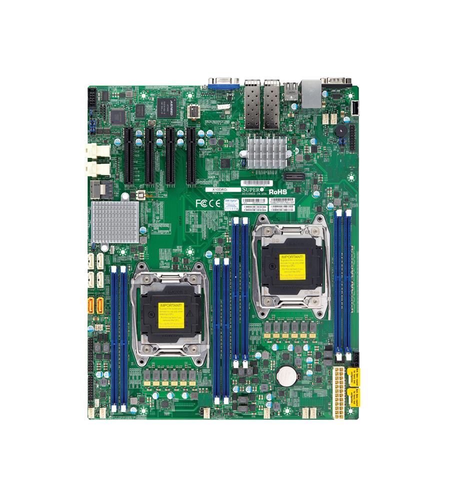X10DRD-I-B SuperMicro Dual Socket R3 LGA 2011 Xeon E5-2600 v4 / v3 Intel C612 Chipset DDR4 8 x DIMM 10 x SATA 6Gbps E-ATX Server Motherboard (Refurbished)