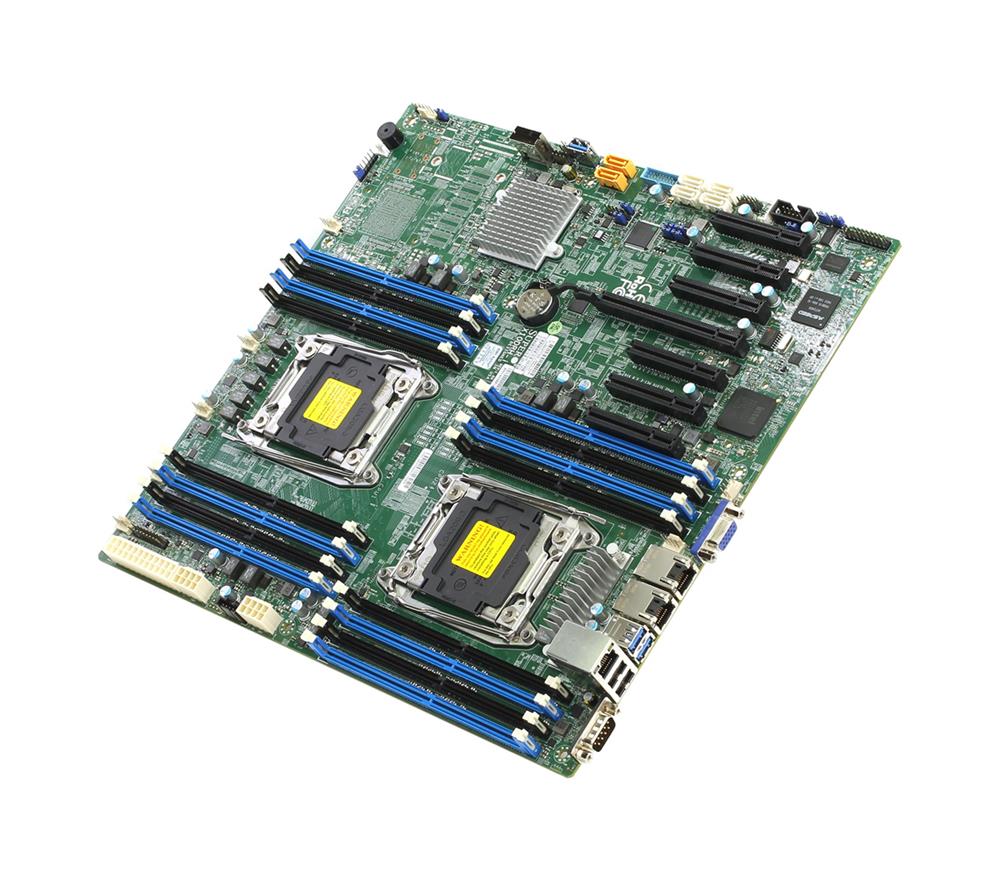 X10DRH-i SuperMicro Dual Socket R3 LGA 2011 Intel C612 Chipset Xeon E5-2600 v4 / v3 Processors Support DDR4 16x DIMM 10x SATA 6.0Gb/s E-ATX Server Motherboard (Refurbished)