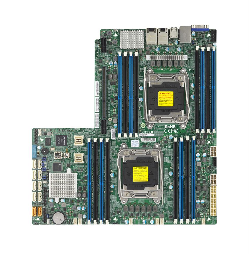 X10DRWEO SuperMicro Dual Socket R3 LGA 2011 Xeon E5-2600 v4 / v3 Intel C612 Chipset DDR4 16 x DIMM 10 x SATA 6Gbps Proprietary WIO Server Motherboard (Refurbished)
