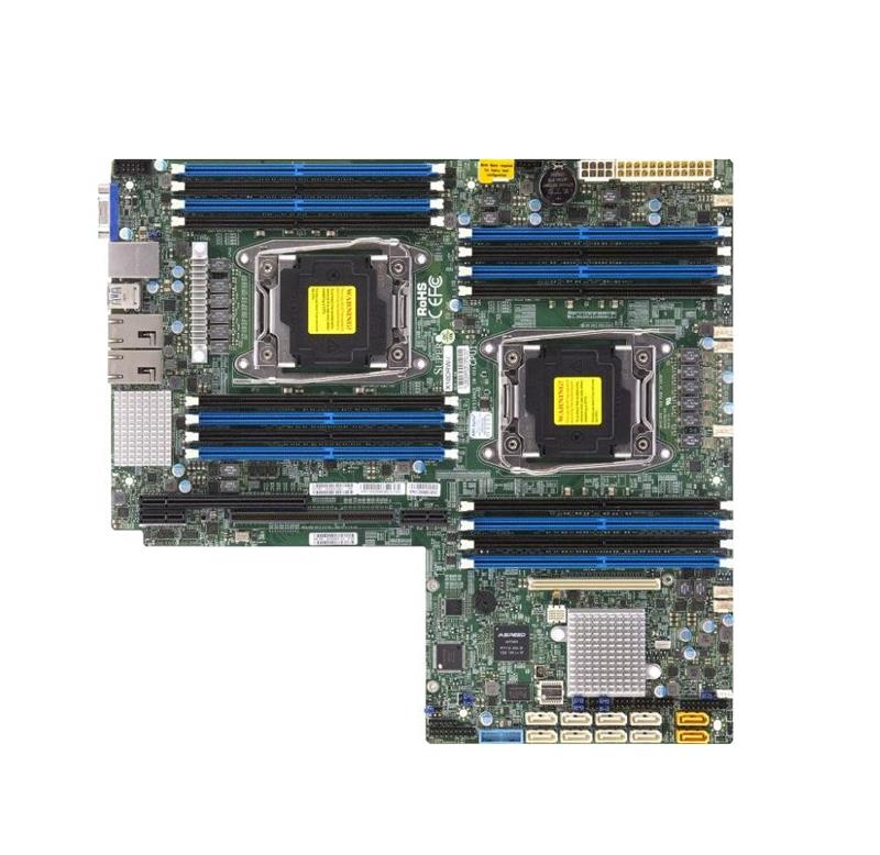 X10DRWIB SuperMicro Dual Socket R3 LGA 2011 Xeon E5-2600 v4 / v3 Intel C612 Chipset DDR4 16 x DIMM 10 x SATA 6Gbps Proprietary WIO Server Motherboard (Refurbished)