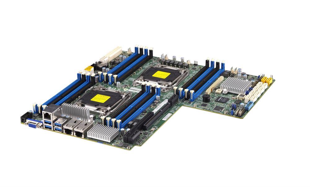 X10DRWIO SuperMicro Dual Socket R3 LGA 2011 Xeon E5-2600 v4 / v3 Intel C612 Chipset DDR4 16 x DIMM 10 x SATA 6Gbps Proprietary WIO Server Motherboard (Refurbished)
