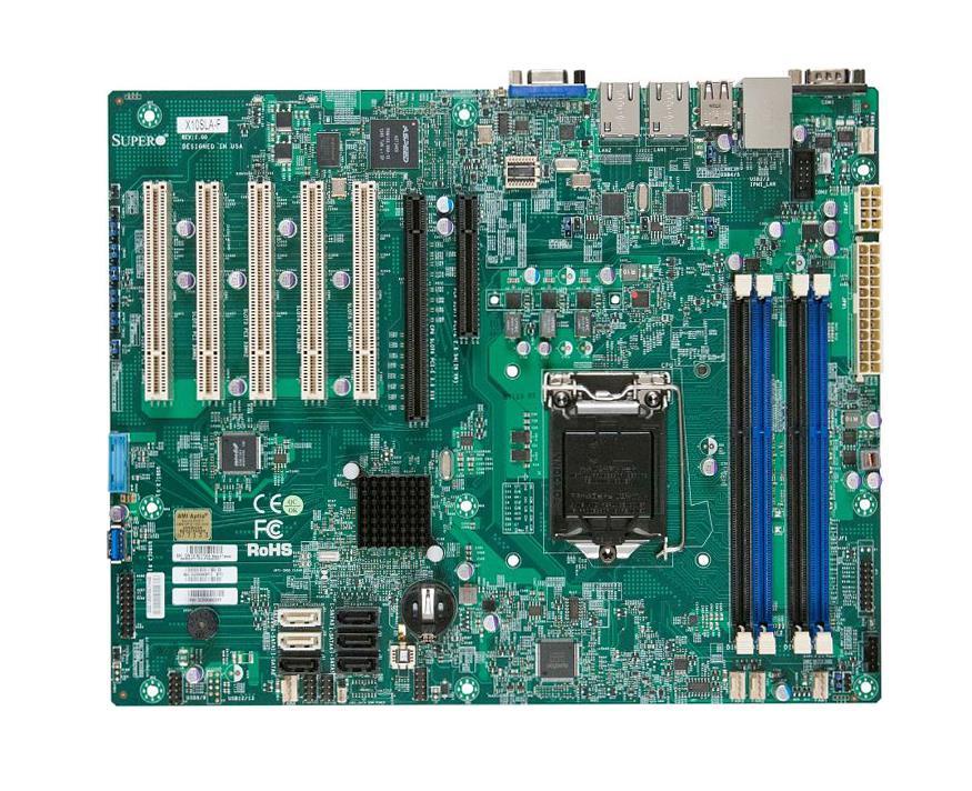 X10SLAFO SuperMicro X10sla F O LGA1150 Intel C222 PCH DDR3 SATA3 Usb 3.0 V 2GBe Atx Server Motherboard (Refurbished)