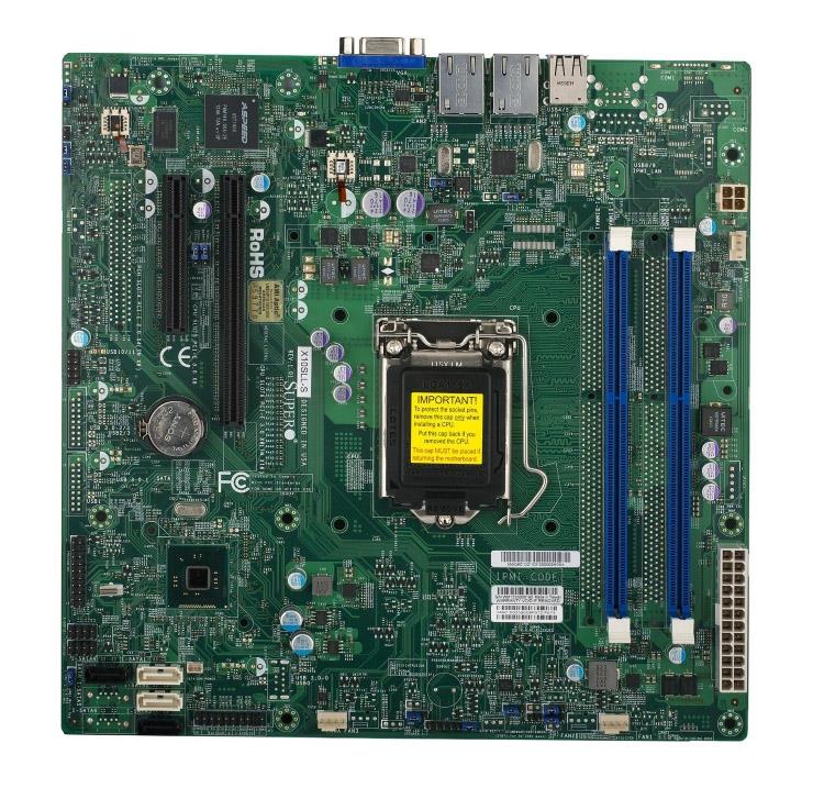 X10SLL-SF SuperMicro Intel C222 Express PCH Xeon E3-1200 v3/ 4th Gen Core i3/ Pentium/ Celeron Processors Support Single socket H3 LGA-1150 micro-ATX Server Motherboard (Refurbished)