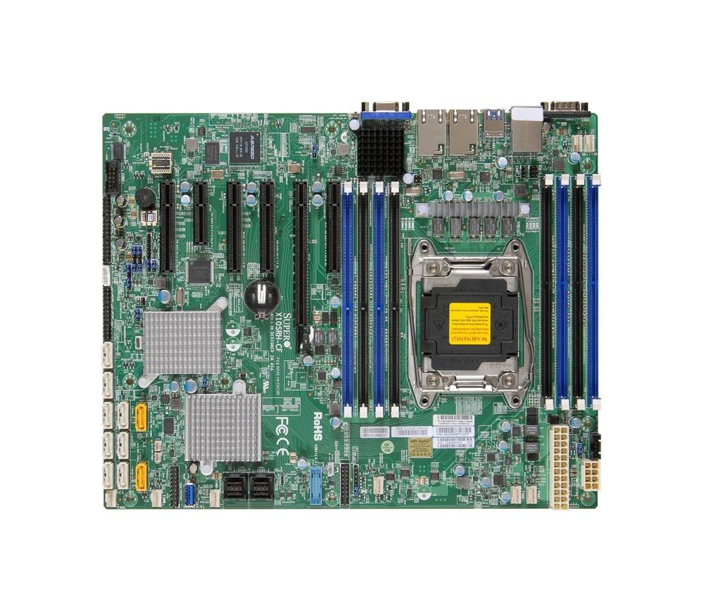 X10SRHCFO SuperMicro Socket R3 LGA 2011 Xeon E5-1600 / E5-2600 v4 / v3 Intel C612 Chipset DDR4 8 x DIMM 10 x SATA 6Gbps 8 x SAS 12 Gbps ATX Server Motherboard (Refurbished)