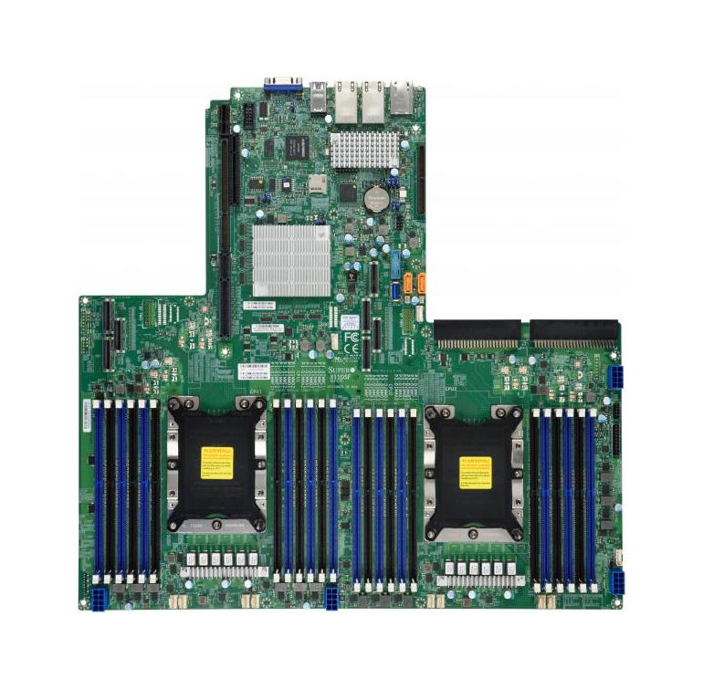 X11DSF-E SuperMicro Dual Socket LGA 3647 Intel C627 Chipset Intel Xeon Scalable Processors Support DDR4 24x DIMM 8x SATA3 6.0Gb/s Proprietary Motherboard (Refurbished)