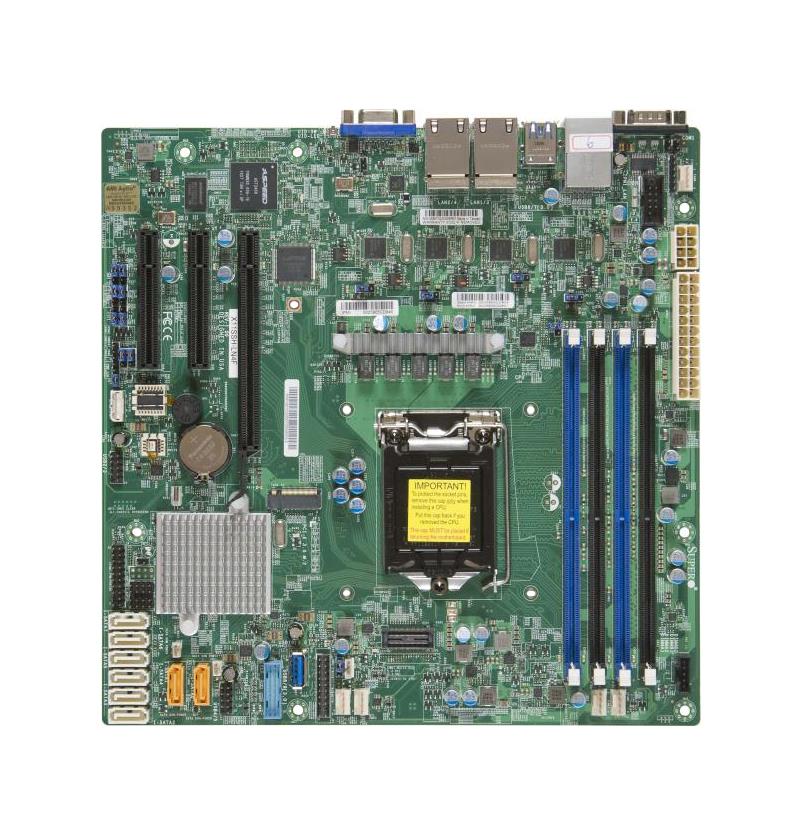 X11SSH-LN4F SuperMicro Socket LGA 1151 Intel C236 Chipset Intel Xeon E3-1200 V6/v5 7th/6th Generation Processors Support DDR4 4x DIMM 8x SATA3 6.0Gb/s Micro-ATX Server Motherboard (Refurbished)