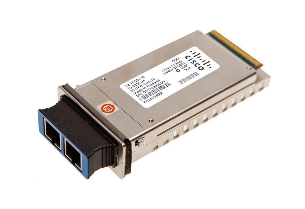 X2-10GB-LR-USE Cisco 10Gbps 10GBase-LR Single-Mode Fiber 10km 1310nm Duplex SC Connector X2 Transceiver Module