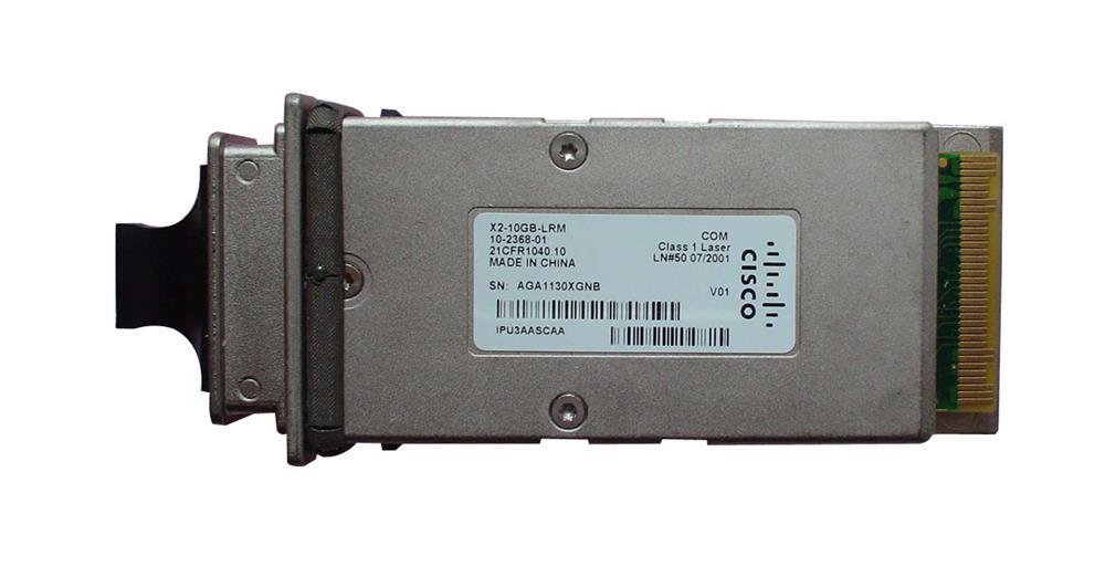 X2-10GB-LRM/NS Cisco 10Gbps 10-GBase-LRM Multi-Mode Fiber 220m 1310nm Duplex SC Connector X2 Transceiver Module
