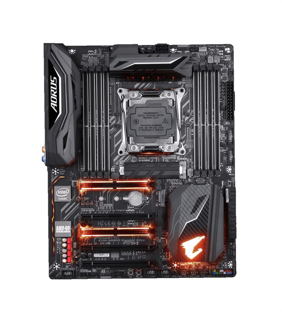 X299 AORUS Gaming 3 Pro Gigabyte Socket LGA 2066 Intel X299 Express Chipset Core X-Series Processors Support DDR4 8x DIMM 8x SATA 6.0Gb/s ATX Motherboard (Refurbished)