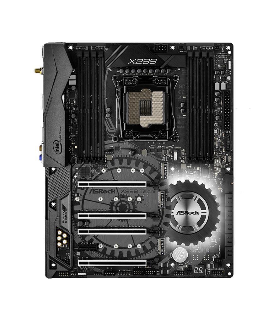 X299 Taichi ASRock Socket LGA 2066 Intel X299 Chipset Core X-Series Processors Support DDR4 8x DIMM 8x SATA3 6.0Gb/s ATX Motherboard (Refurbished)