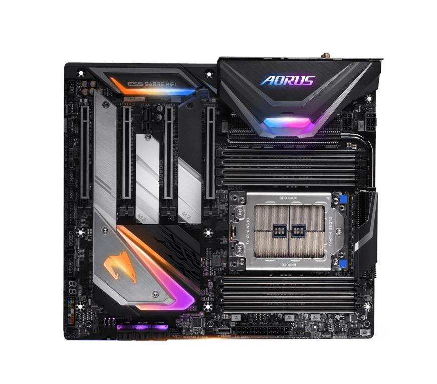 X399AORUSXTREME Gigabyte Socket TR4 AMD X399 Chipset AMD Ryzen Threadripper Processors Support DDR4 8x DIMM 6x SATA 6.0Gb/s E-ATX Motherboard (Refurbished) X399 AORUS XTREME