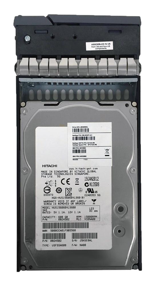 X412A NetApp 600GB 15000RPM SAS 6Gbps 3.5-inch Internal Hard Drive