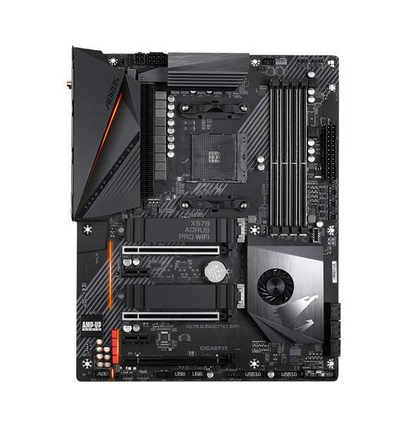 X570 AORUS PRO WIFI (rev. 1.0) Gigabyte Socket AM4 AMD X570 Chipset AMD Ryzen Processors Support DDR4 4x DIMM 6x SATA 6.0Gb/s ATX Motherboard (Refurbished)