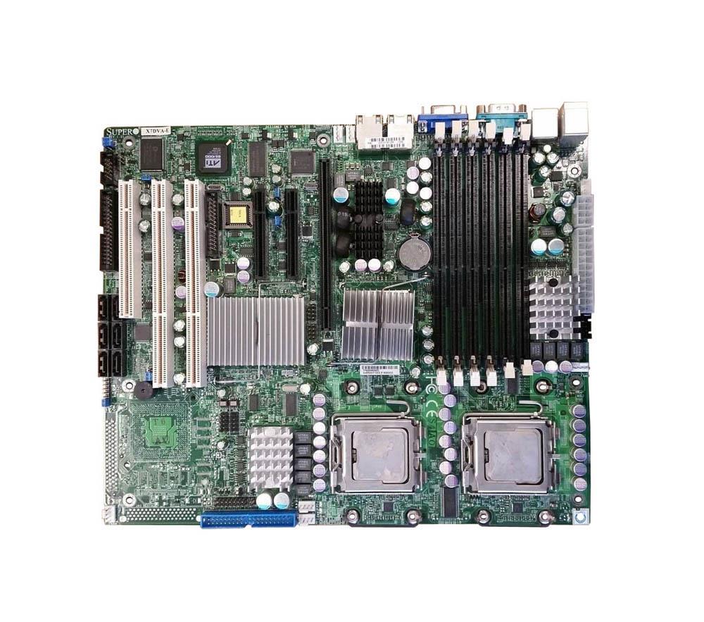 X7DVA-E SuperMicro Dual Socket LGA 771 Intel 5000V Chipset Quad & Dual Core 64-Bit Xeon Processors Support DDR2 6x DIMM 6x SATA 3.0Gb/s ATX Server Motherboard (Refurbished)
