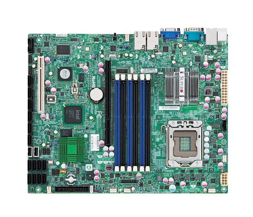 X8STI SuperMicro Socket LGA 1366 Intel X58 Express Chipset Intel Core i7 / i7 Extreme Edition/ Xeon Series Processors Support DDR3 6x DIMM 6x SATA 3.0Gb/s ATX Server Motherboard (Refurbished)