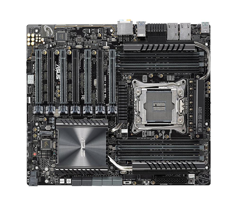 X99-E-10G ASUS X99-E WS Socket LGA 2011-v3 Intel X99 Chipset Core i7/ Core i7 X-Series/ Intel Xeon Processors Support DDR4 8x DIMM 8x SATA 6.0Gb/s CEB Motherboard (Refurbished)