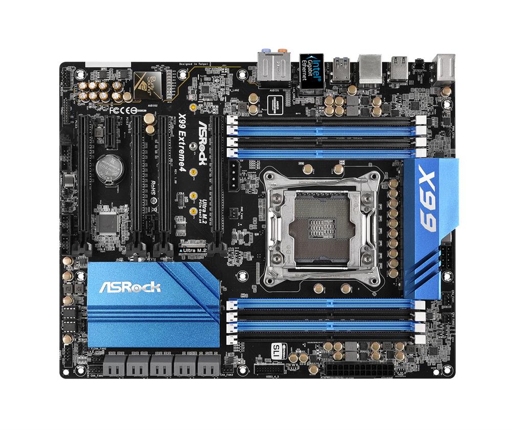 X99-EXTREME4 ASRock Socket-LGA2011 V3 Chipset X99 Extreme4 System Board (Refurbished)