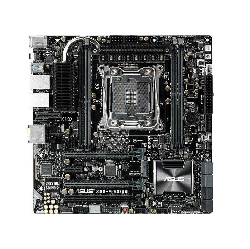 X99-MWS/SE ASUS Socket 2011-3 Intel X99 Chipset Xeon E5-1600 v3/ E5-2600 v3/ E5-1600 v4/ E5-2600 v4/ Core i7 / Core i7 X-Series Processors Support DDR4 4x DIMM 8x SATA 6.0Gb/s Micro-ATX Motherboard (Refurbished)	