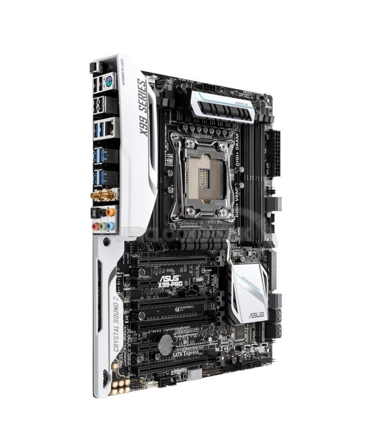 X99PROUSB31 ASUS X99-PRO/USB 3.1 Socket LGA 2011-v3 Intel X99 Chipset Core i7 Processors Support DDR4 8x DIMM 8x SATA 6.0Gb/s ATX Motherboard (Refurbished)